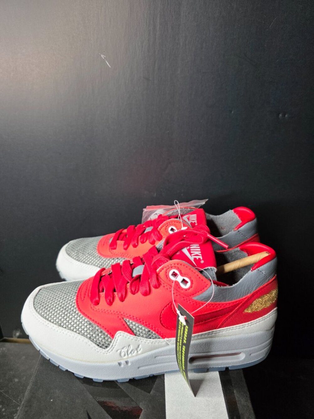 Nike Air Max 1 x CLOT Solar Red University Red DD1870-600 Women's 5.5 / Men's 4